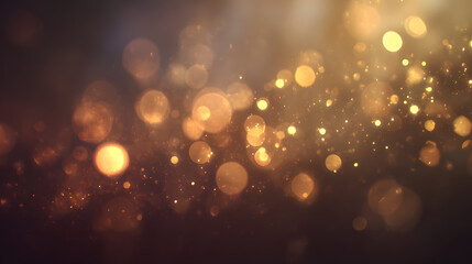 Warm glowing bokeh orbs, soft-focus blur, atmospheric light particles, cinematic dreamy aesthetic, golden tones, gentle abstract background, 8k resolution.