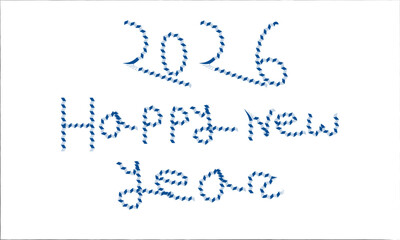 abstract blue wave happy new year 2026, background vector design