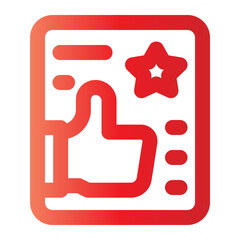 information support gradient icon