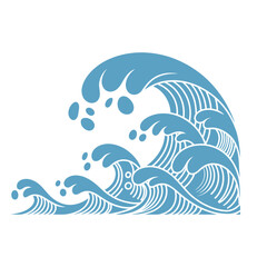 Stylized Ocean Wave Vector