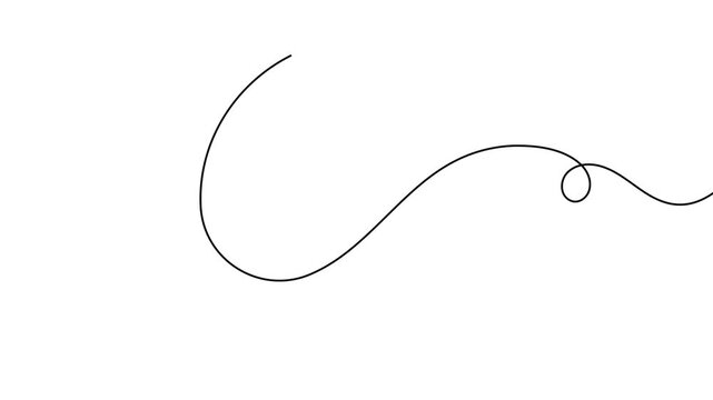 Crescent moon continuous one line drawing festival night 4k animation video