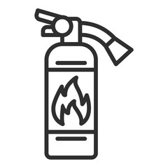 Fire Extinguisher Icon Single Vector Collection 
