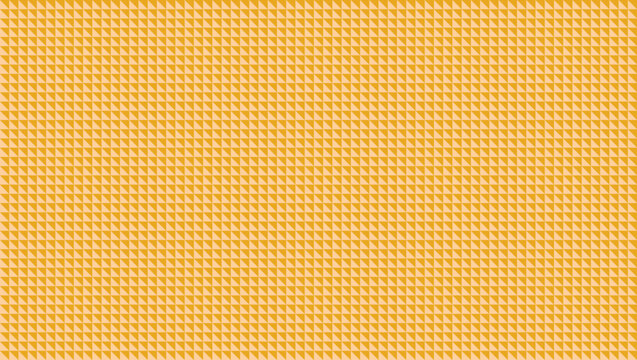 Seamless geometric waffle mosaic texture. Warm orange backdrop. Repeatable design