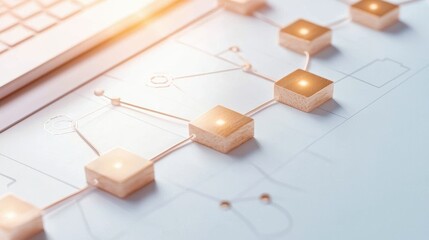 structure flowchart Diagram Flowchart representing a project timeline, highlighting key milestones and deadlines