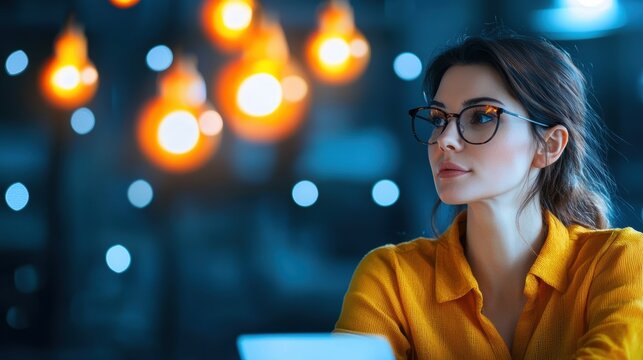 businesswoman Diverse Team Meeting Group of professionals from different backgrounds brainstorming strategies in a collaborative workspace - Powered by Adobe