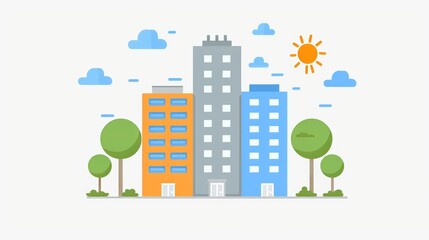 Minimalist flat vector illustration with clean lines and simple geometry for svg export