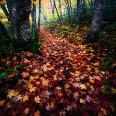 El Sendero de Hojas de Oto&ntilde;o