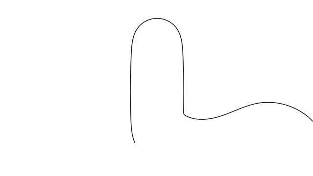 Medical one time bandage and plaster continuous one line drawing first aid 4k animation video