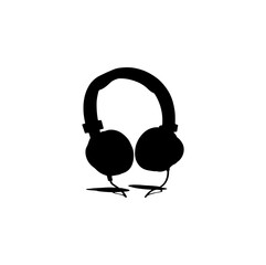 Headphone vector, a headphone art design, vector of a headphone, simple headphone art, a headphone isolated