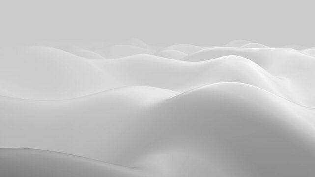 Gray wave grey hills fog able to loop endless 4k