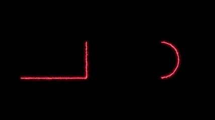 youtube end screen neon glowing outro animation