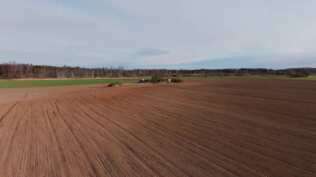 Abandoned structures limit farmland potential in scenic Latvia, early spring