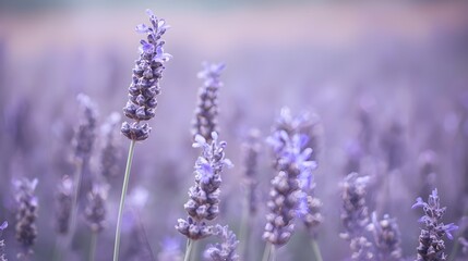 Obraz premium Realistic Lavender Field with Soft Clay-Inspired Texture