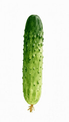 Cooling Slice Cucumber isolated watercolor vector illustration svg