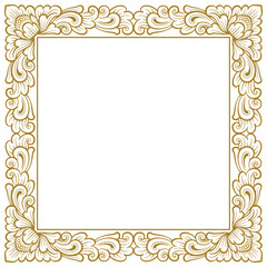 Balinese ornament frame template vector premium