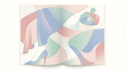 Naklejka premium Colorful abstract illustration of a woman with a dress and heels