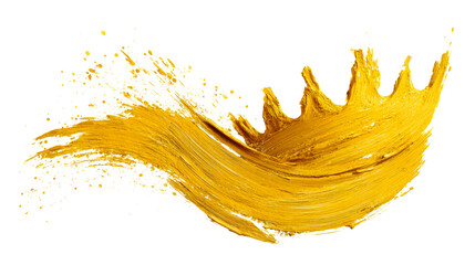 Golden abstract paint splash and splatter motion for dynamic creative expression in graphic layout and luxury branding projects