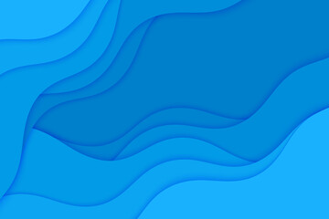 Abstract illustration with blue waves water. Sea waves wallpaper.