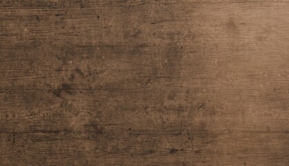 Close-up of a weathered dark brown wooden background with visible grain and slight imperfections, offering a rustic and earthy texture