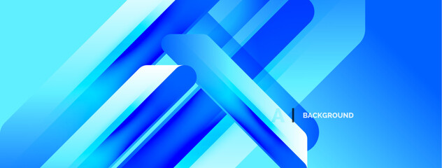 Obraz premium Abstract blue design. Dynamic lines create modern, sleek visual effect. Gradient shades offer depth, texture. Perfect backdrop.