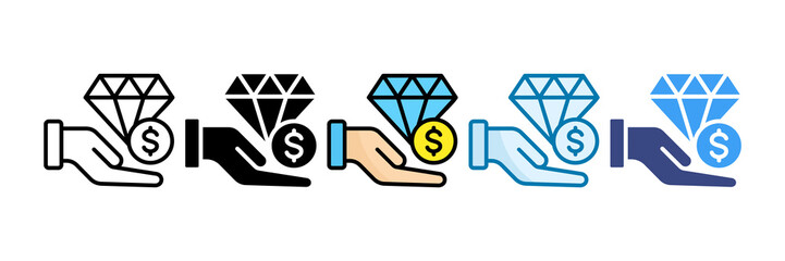 Value Proposition Icon Set Multiple Style Collection