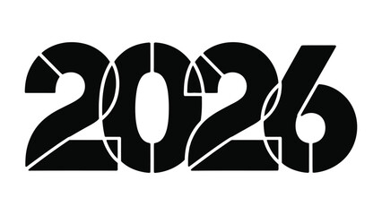 Future Vision: 2026: A modern and sleek graphic showcases the year 2026, set against a pristine backdrop. This design is perfect for futuristic content and conceptual projects.