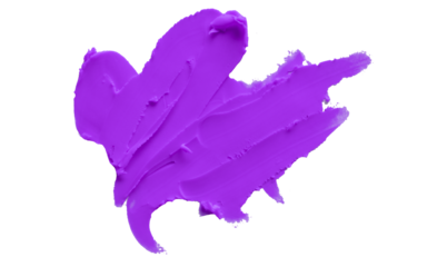 Purple clay texture on transparent background.