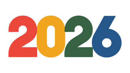 A Colorful Glimpse into the Future: 2026: A vibrant depiction of the year 2026, rendered in a bold and eye-catching arrangement of colors. Symbolizing optimism and anticipation.