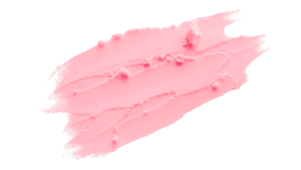 Pink clay texture on transparent background.