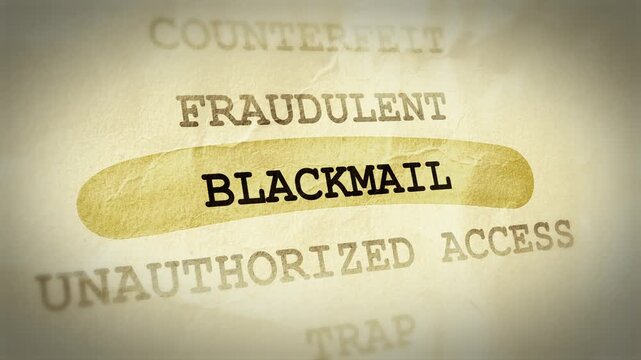 Blackmail Text Highlight Animation &ndash; Documentary Style Effect