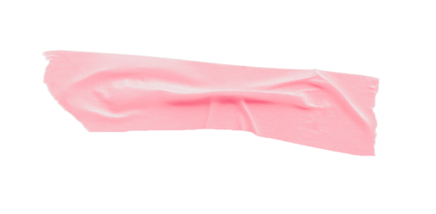 Pink masking tape, plastic scotch, on a transparent background.