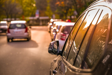 Naklejka premium Auto voiture circulation mobilité route