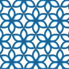 Fototapeta premium seamless pattern with blue flowers