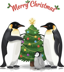 Obraz premium penguin illustration silhouette on white background