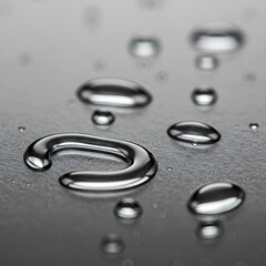 Discover the Upscale Macro Elegance: Shimmering Quicksilver Fluid Reflections Dance Across Soft, Textured Surfaces Amid Diffused, Minimalist Lighting Brilliance and Serenity