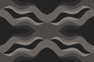 Abstract illustration with dark waves. Waves wallpaper.