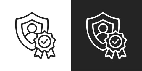 Agility Icon In Black And White Line Style