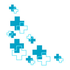 Obraz premium Medical Cross Corner