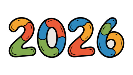 Creative 2026: A vibrant and colorful depiction of the year 2026, the image conveys a sense of optimism, anticipation, and creativity.