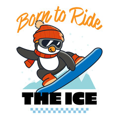 Penguin Born To Ride Quote