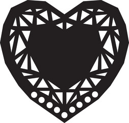 Serce z tr&oacute;jkątami 