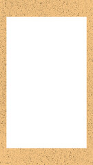 Fototapeta premium Textured beige border with a solid black rectangle in the center