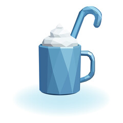 Low Poly Winter Cocoa