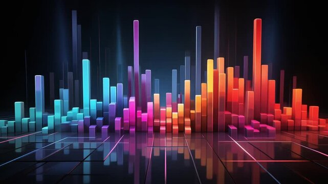 Audio Equalizer Vibrating Bars