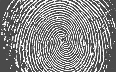 fingerprint on black background