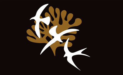 Merry Christmas vector illustration of an abstract background