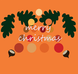 Merry Christmas vector illustration of an abstract background