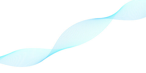 Abstract blue wave vector illustration background pattern design with flowing lines