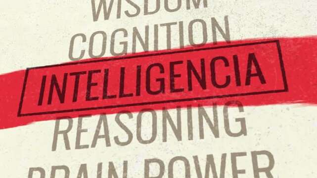 Intelligencia 3D Scrolling Title Animation