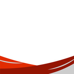 Obraz premium Business Footer with Line Decoration